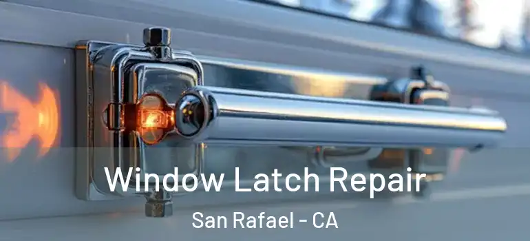  Window Latch Repair San Rafael - CA